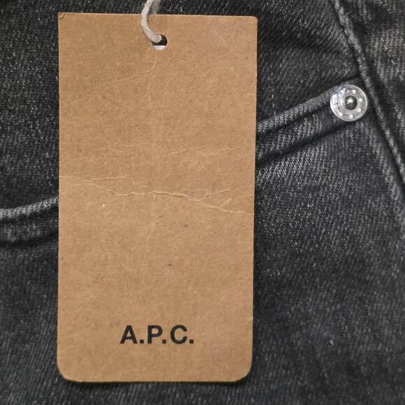 APC Petit New Standard Jeans Men 28 Dark Grey Denim Slim Fit - Picture 2 of 8